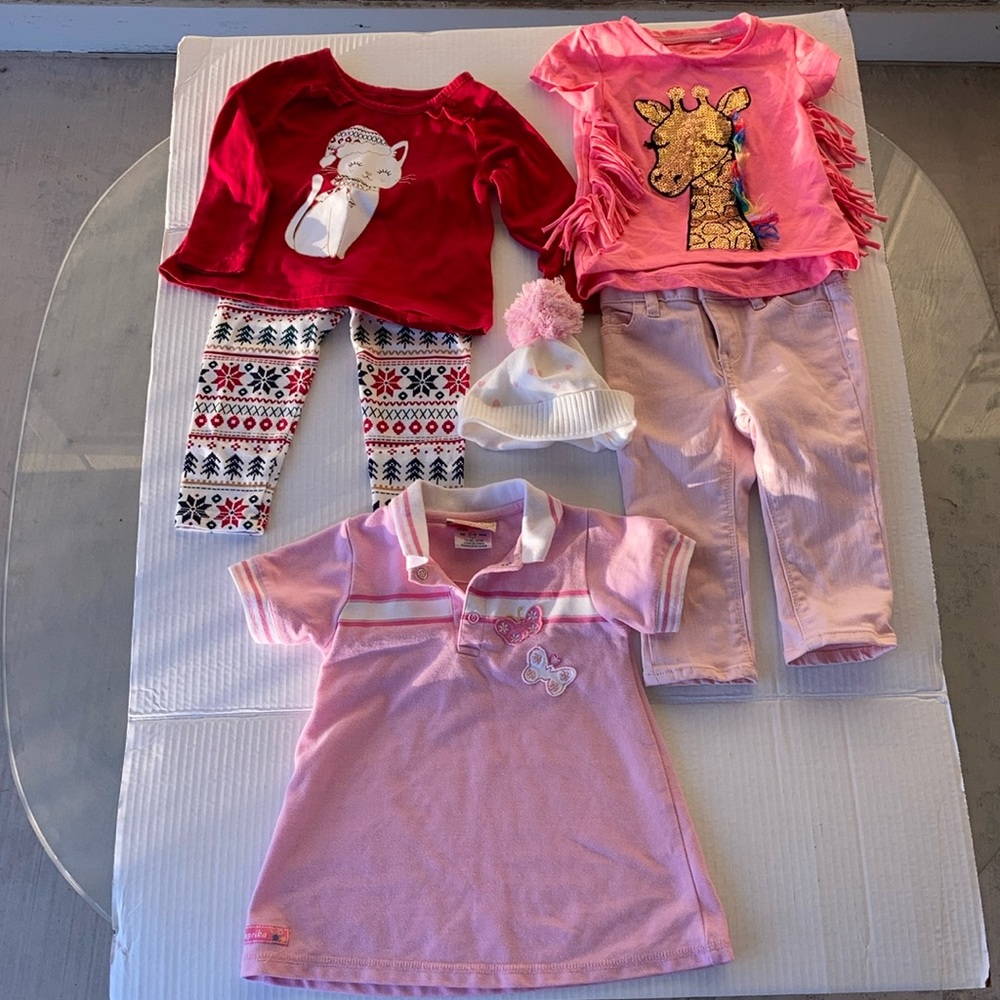 Girls Clothing Assorted Size 12-18 Months 6 Pcs Gap Blue Zoo Childrens Place